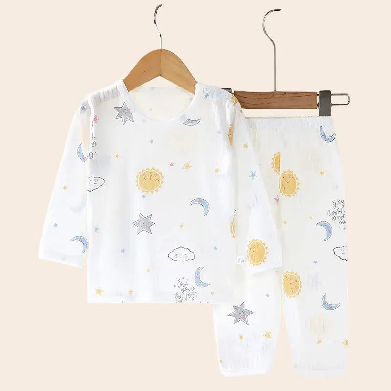 Pyjama bébé 2 pièces en coton — manches longues
