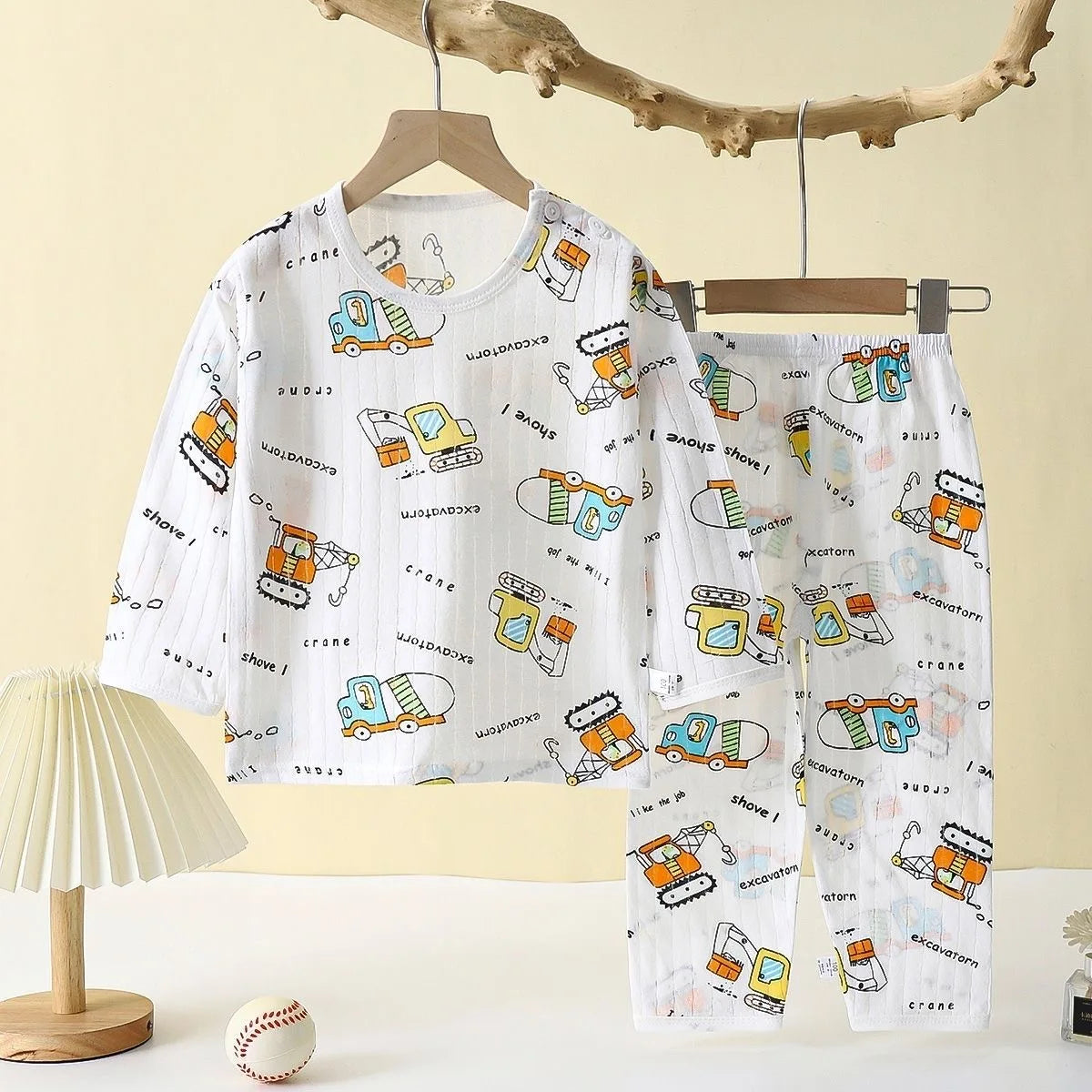 Pyjama bébé 2 pièces en coton — manches longues