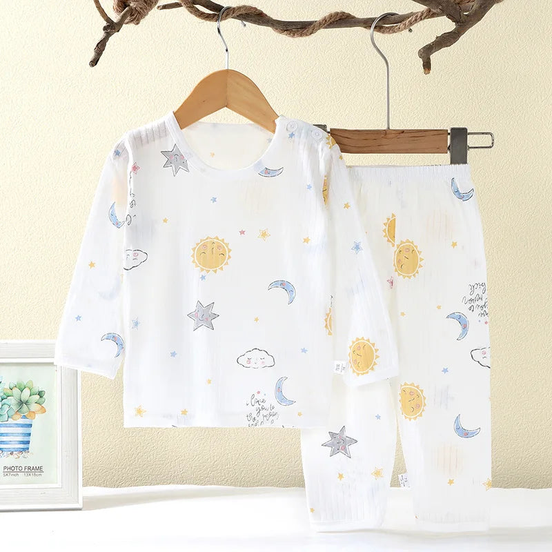 Pyjama bébé 2 pièces en coton — manches longues