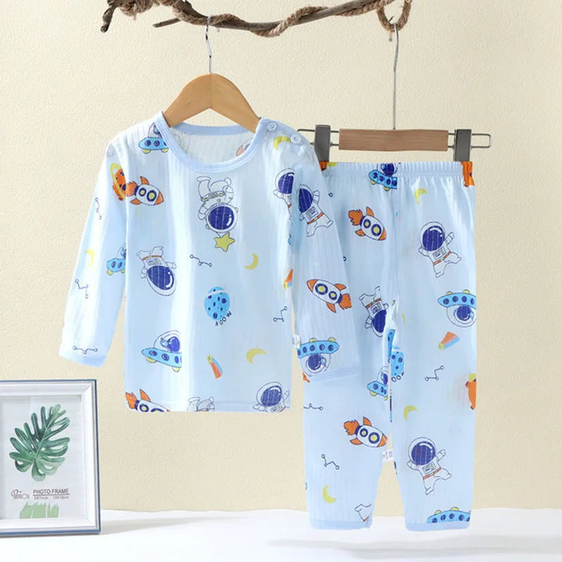 Pyjama bébé 2 pièces en coton — manches longues