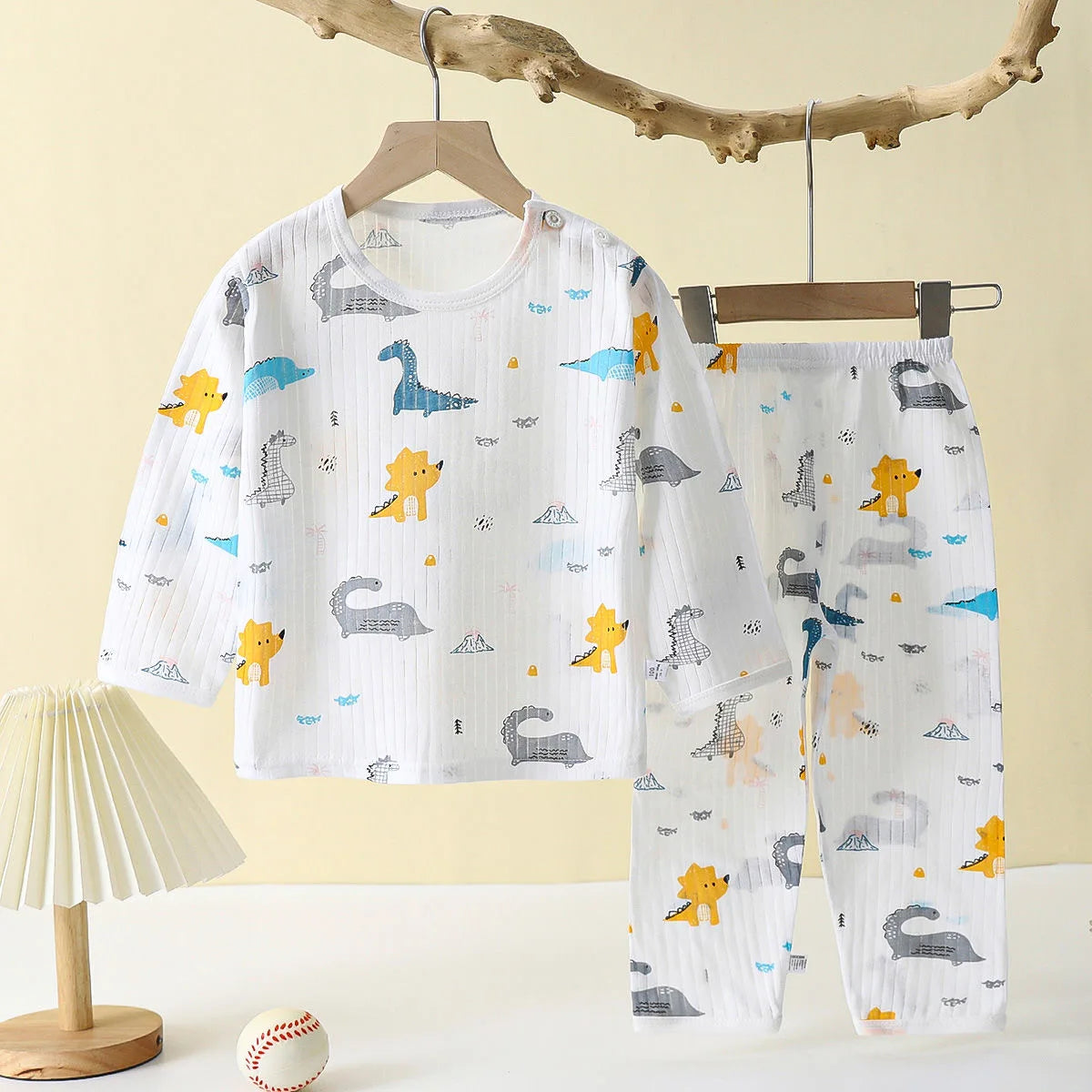 Pyjama bébé 2 pièces en coton — manches longues
