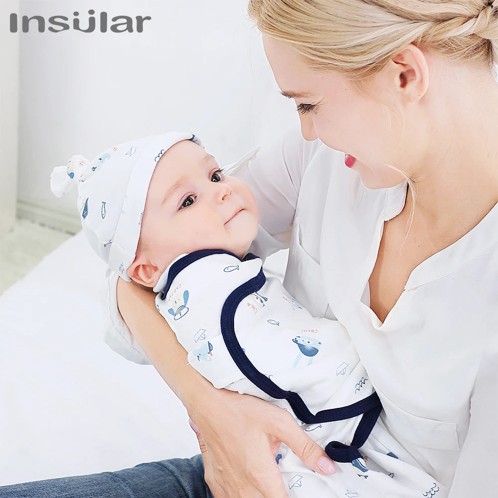 Couverture d'emmaillotage bébé en coton — cocon naissance
