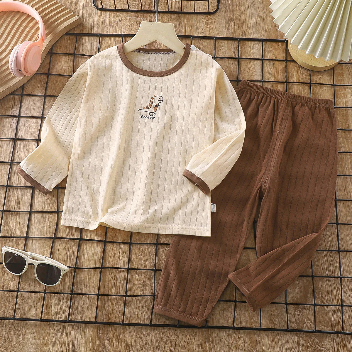 Pyjama bébé 2 pièces en coton — manches longues