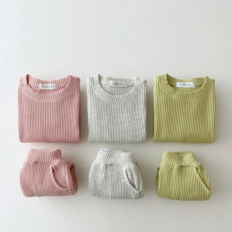 Ensemble bébé sweat + pantalon — coton peigné